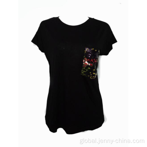 New Design Women Clothes  Colored short sleeve t shirt oem With printing Factory